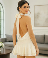 Comprar vestido de festa midi frente única franzido babado fluido elegante casamento verão barato em promoção LADY DRESS